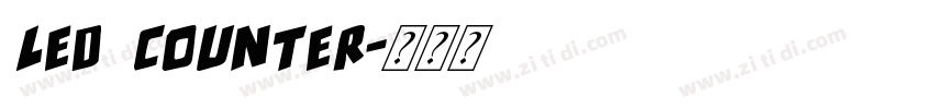 LED Counter字体转换